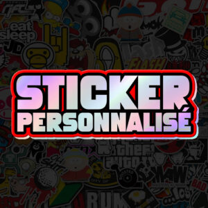 Sticker personnalisé - holographique