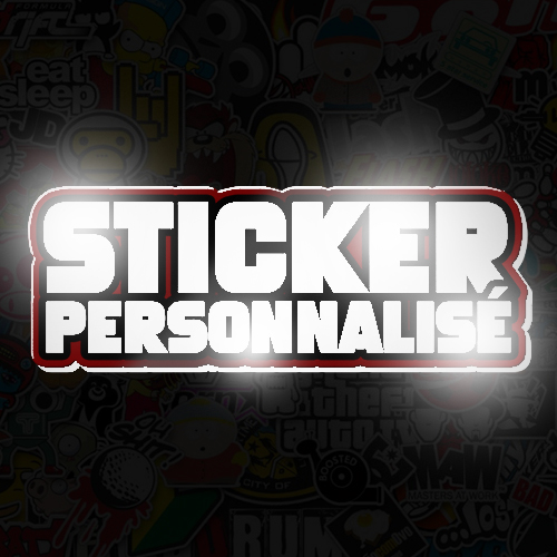 Sticker personnalisé réfléchissant