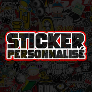 Sticker personnalisé - transparent