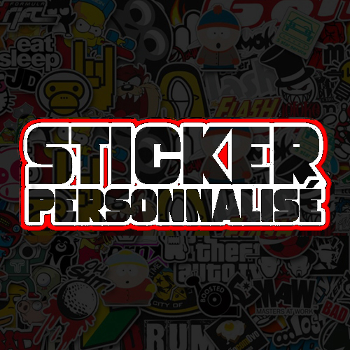 Sticker personnalisé - transparent